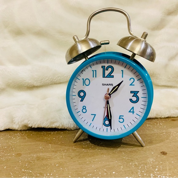Sharp Accents Sharp Retro Twin Bell Turquoise Alarm Clock Poshmark